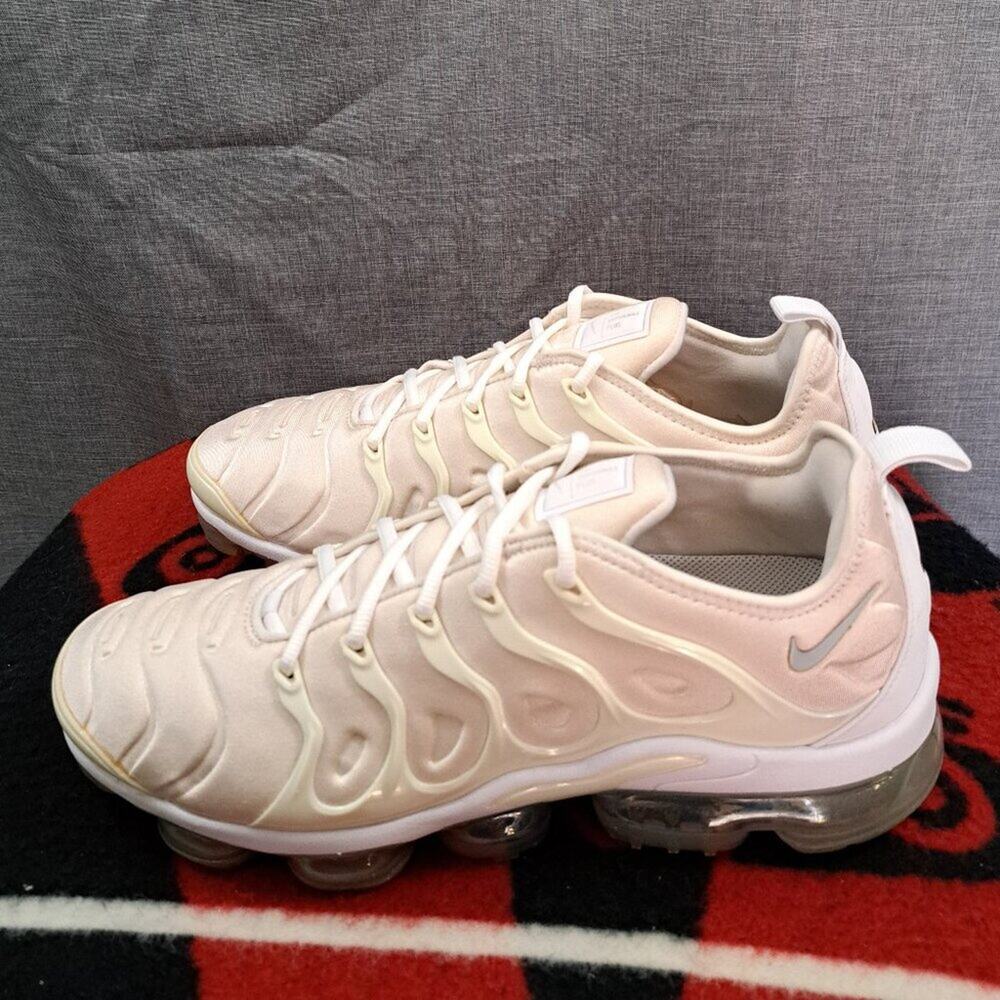 %Size 12 Nike Air Vapormax Plus Shoes Men White 924453-100 Running / A 22